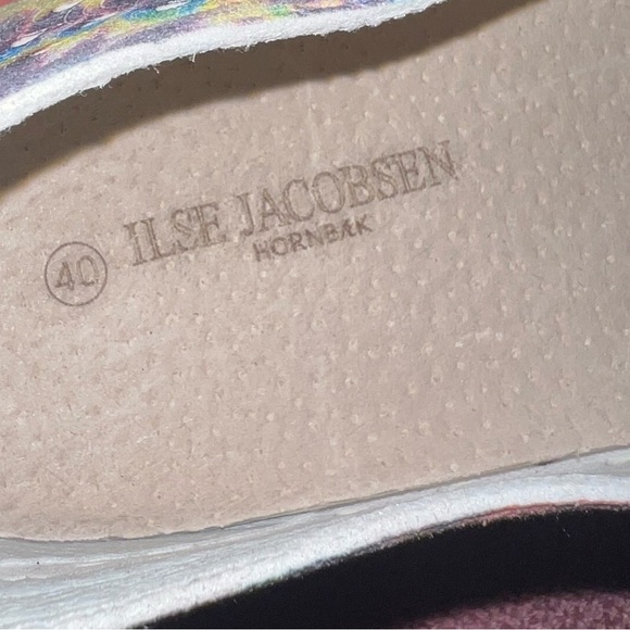 Ilse Jacobsen Tulip 140 Rainbow Tie Dye Double Gore Slip-On Sneaker Size 9 EU 40 - Picture 5 of 7
